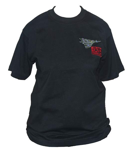 T-Shirt Black cotton with 655MaPS Logo
